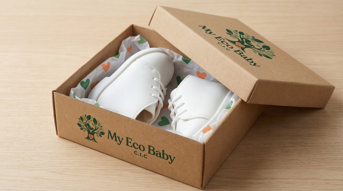 White Patent Soft Sole Baby Shoes for Boys