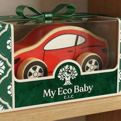 Red Wooden Push Car for Toddlers