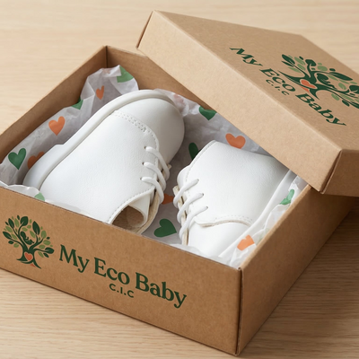 White Patent Soft Sole Baby Shoes for Boys